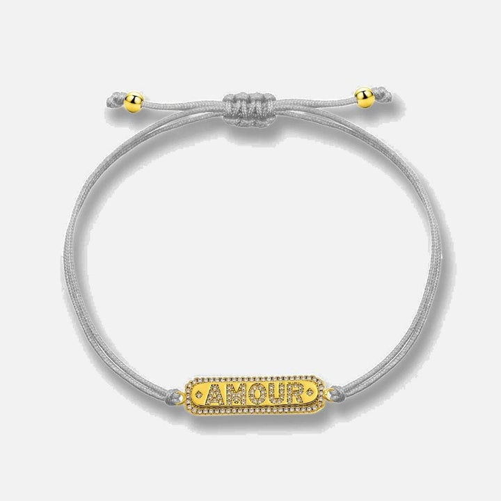 Bracelet Femme Amour Gris
