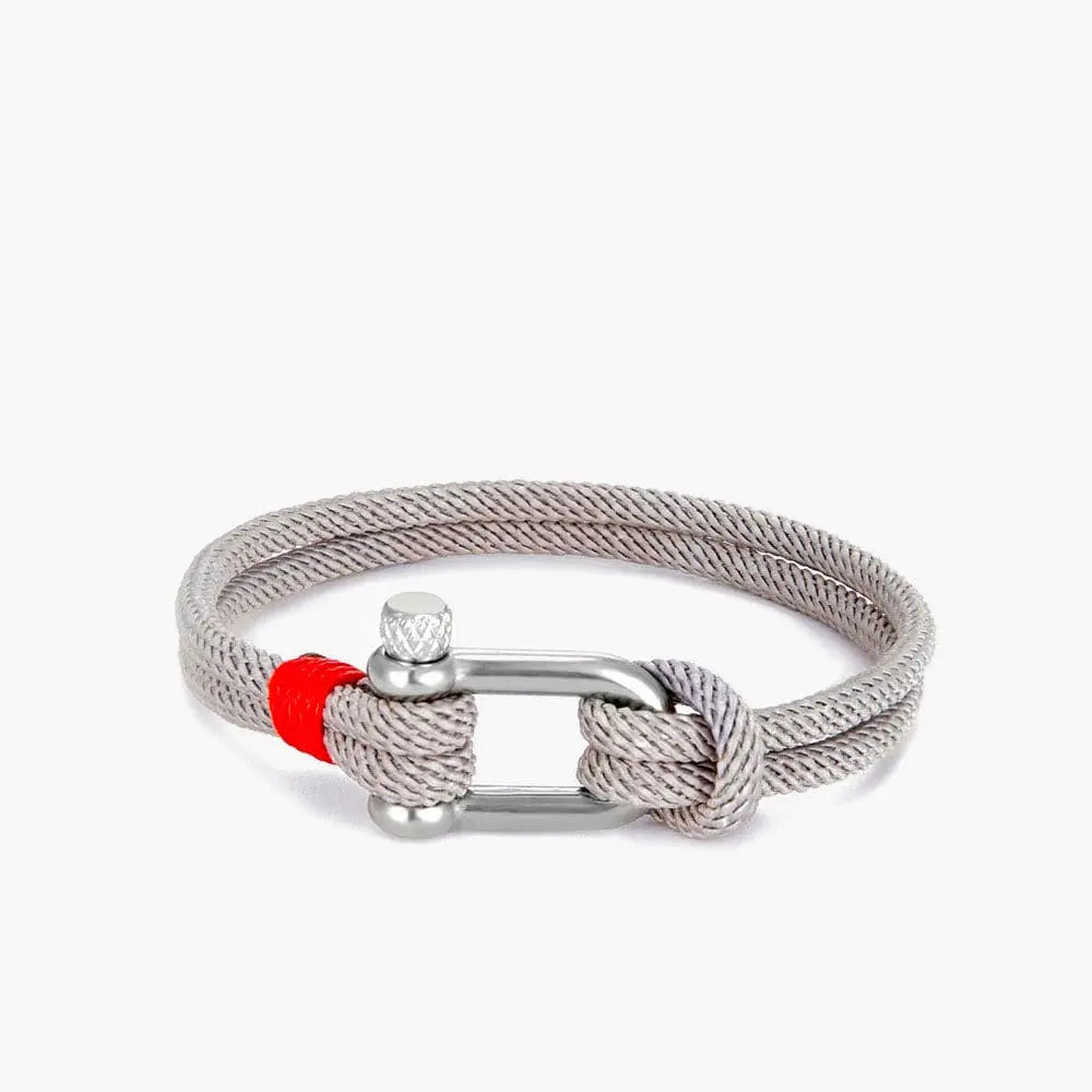 Bracelet Homme Amitié Gris / 19cm / Argent
