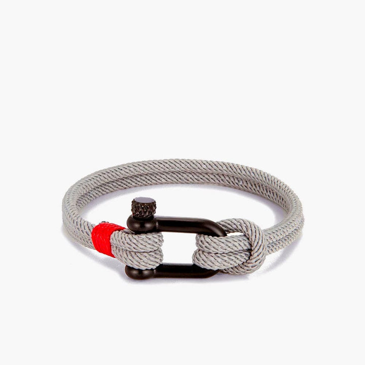 Bracelet Homme Amitié Gris / 19cm / Noir