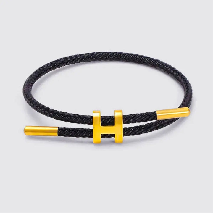 Bracelet Homme Femme Duo Noir / Ajustable