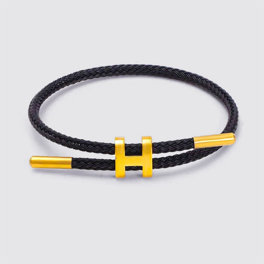 Bracelet Homme Femme Duo Noir / Ajustable