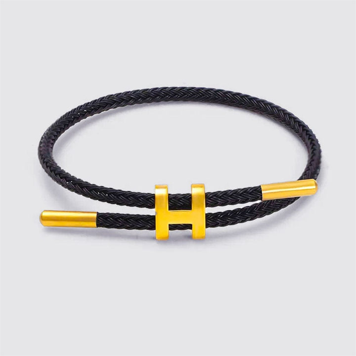 Bracelet Homme Femme Duo Noir / Ajustable