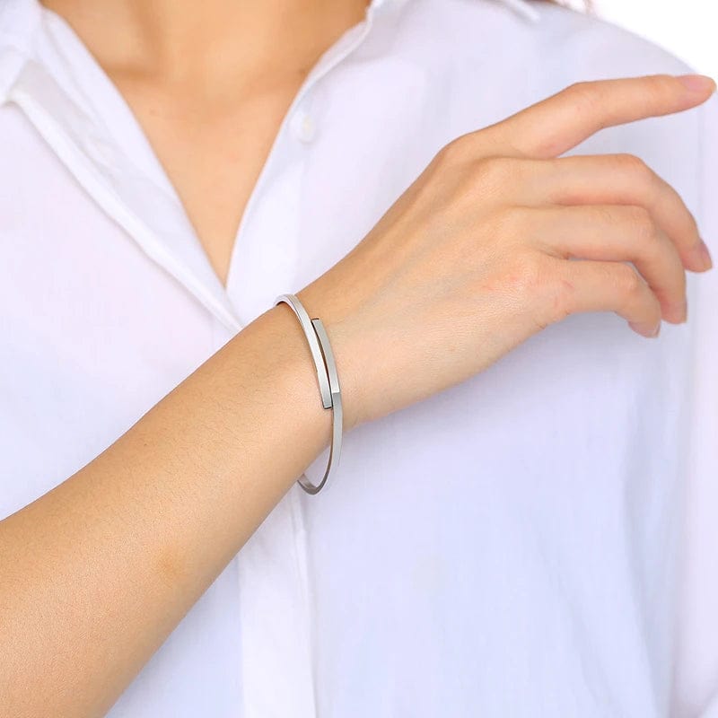 Bracelet Jonc à Graver Argent