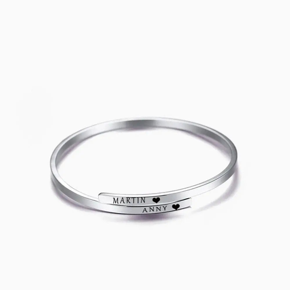 Bracelet Jonc à Graver Argent