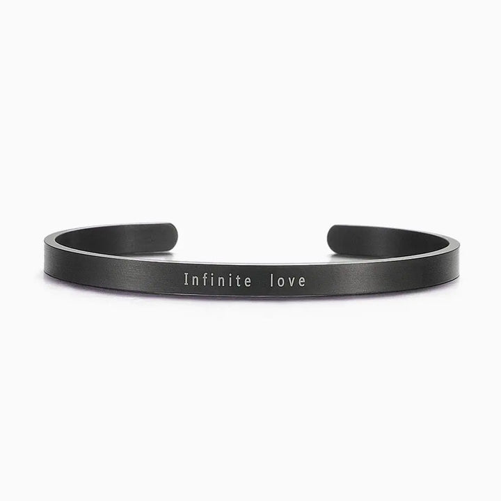 Bracelet Jonc Couple Noir / À l’intérieur