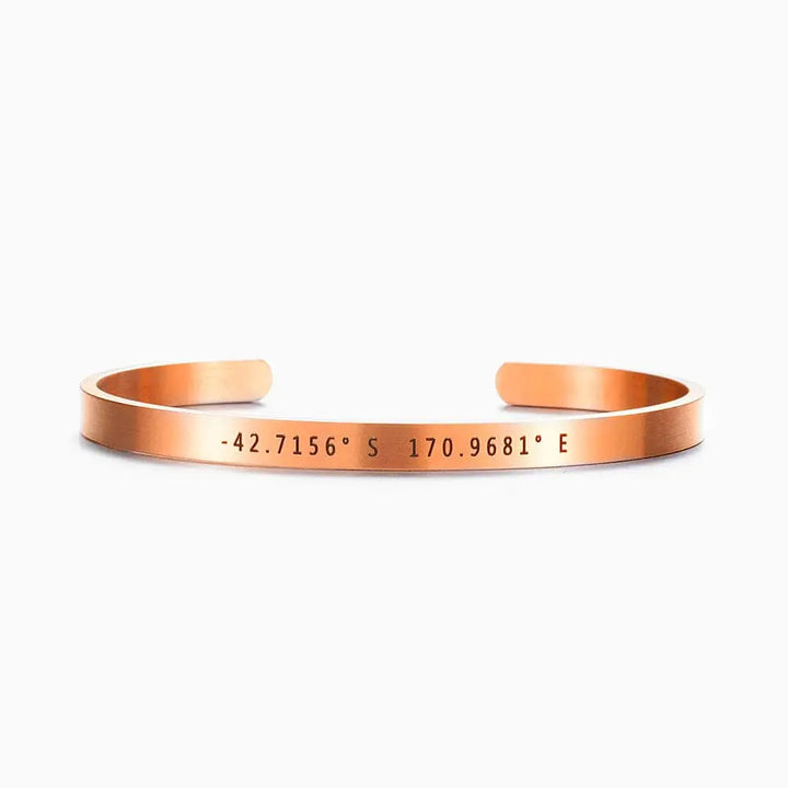 Bracelet Jonc Couple Or-Rose / À l’intérieur