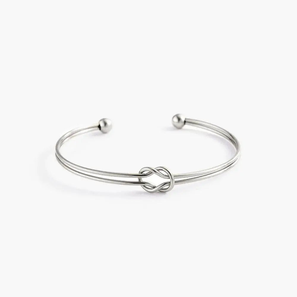 Bracelet Jonc Meilleure Amie Argent / 45mm