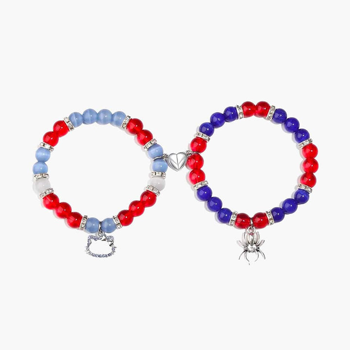 Bracelet Meilleure Amie Rouge Bleu / Style-1