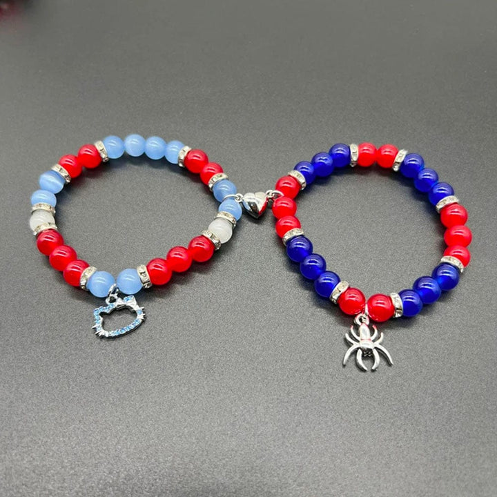 Bracelet Meilleure Amie Rouge Bleu / Style-2