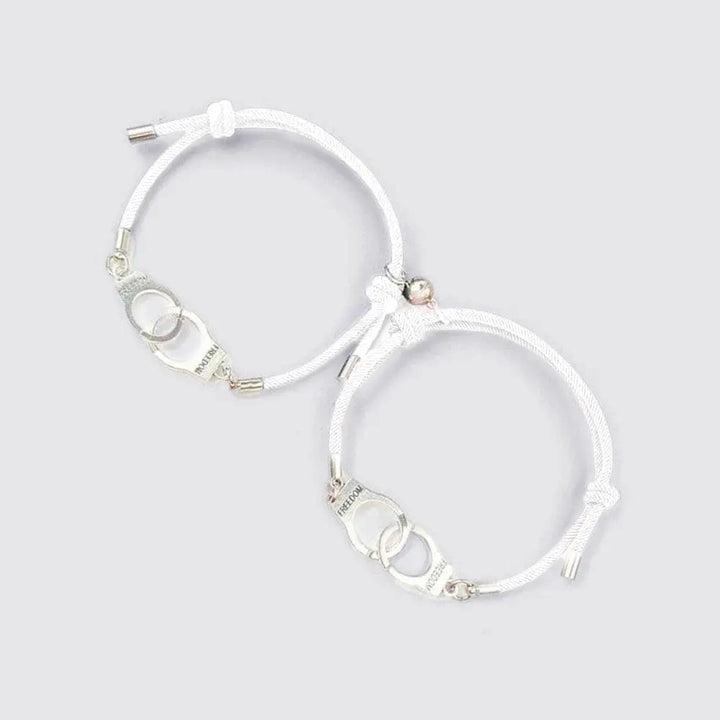 Bracelet Menotté Homme Femme Blanc / Ajustable