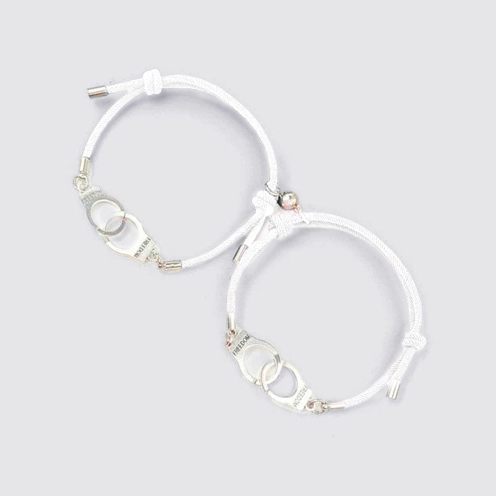 Bracelet Menotté Homme Femme Blanc / Ajustable