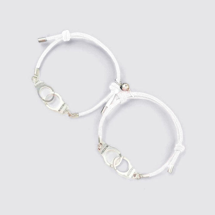 Bracelet Menotté Homme Femme Blanc / Ajustable