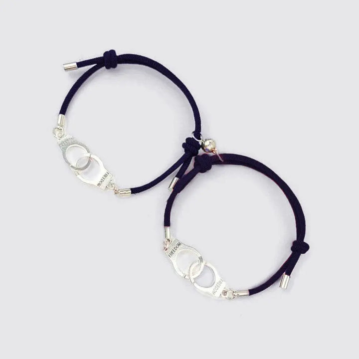 Bracelet Menotté Homme Femme Bleu-Marine / Ajustable