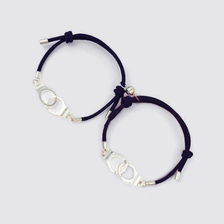 Bracelet Menotté Homme Femme Bleu-Marine / Ajustable
