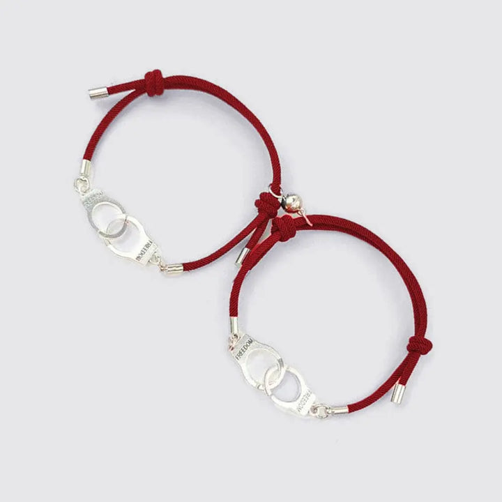 Bracelet Menotté Homme Femme Bordeaux / Ajustable