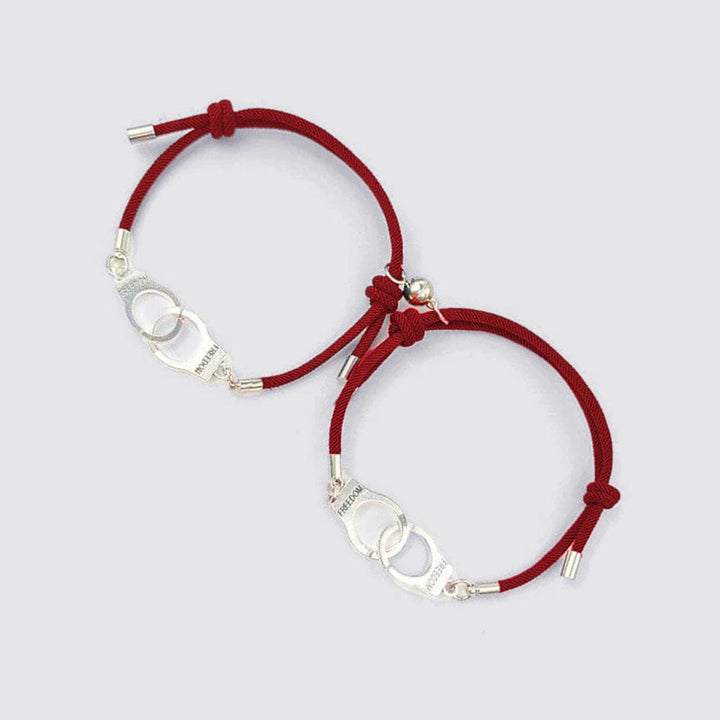 Bracelet Menotté Homme Femme Bordeaux / Ajustable