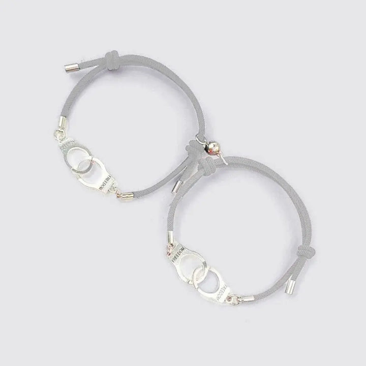 Bracelet Menotté Homme Femme Gris / Ajustable