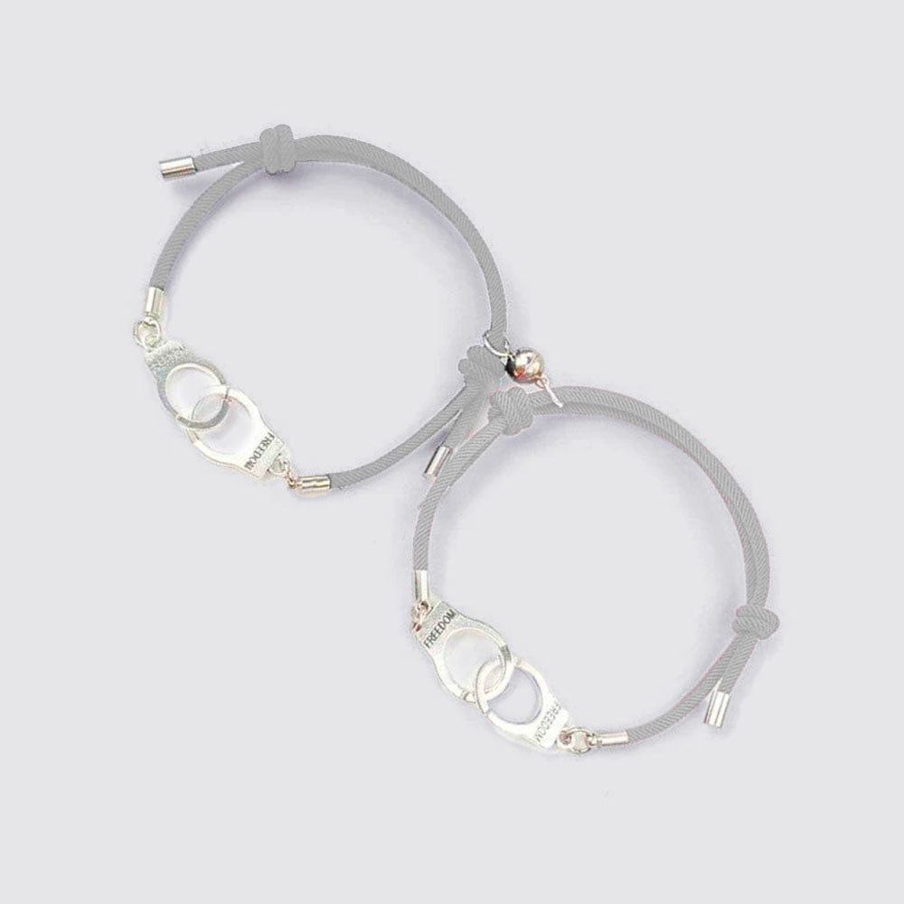 Bracelet Menotté Homme Femme Gris / Ajustable
