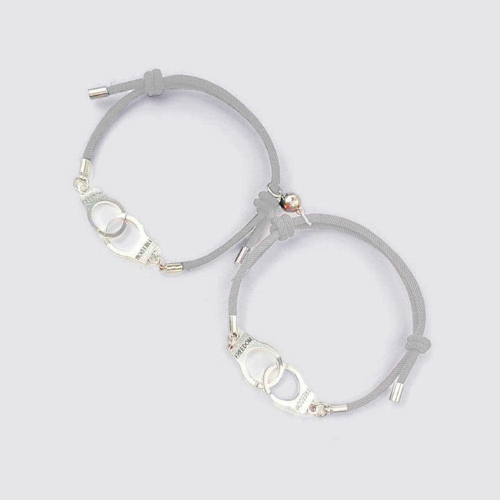 Bracelet Menotté Homme Femme Gris / Ajustable