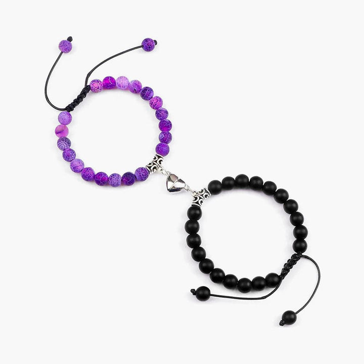Bracelet Pierre De l'Amitié Matte-Purple