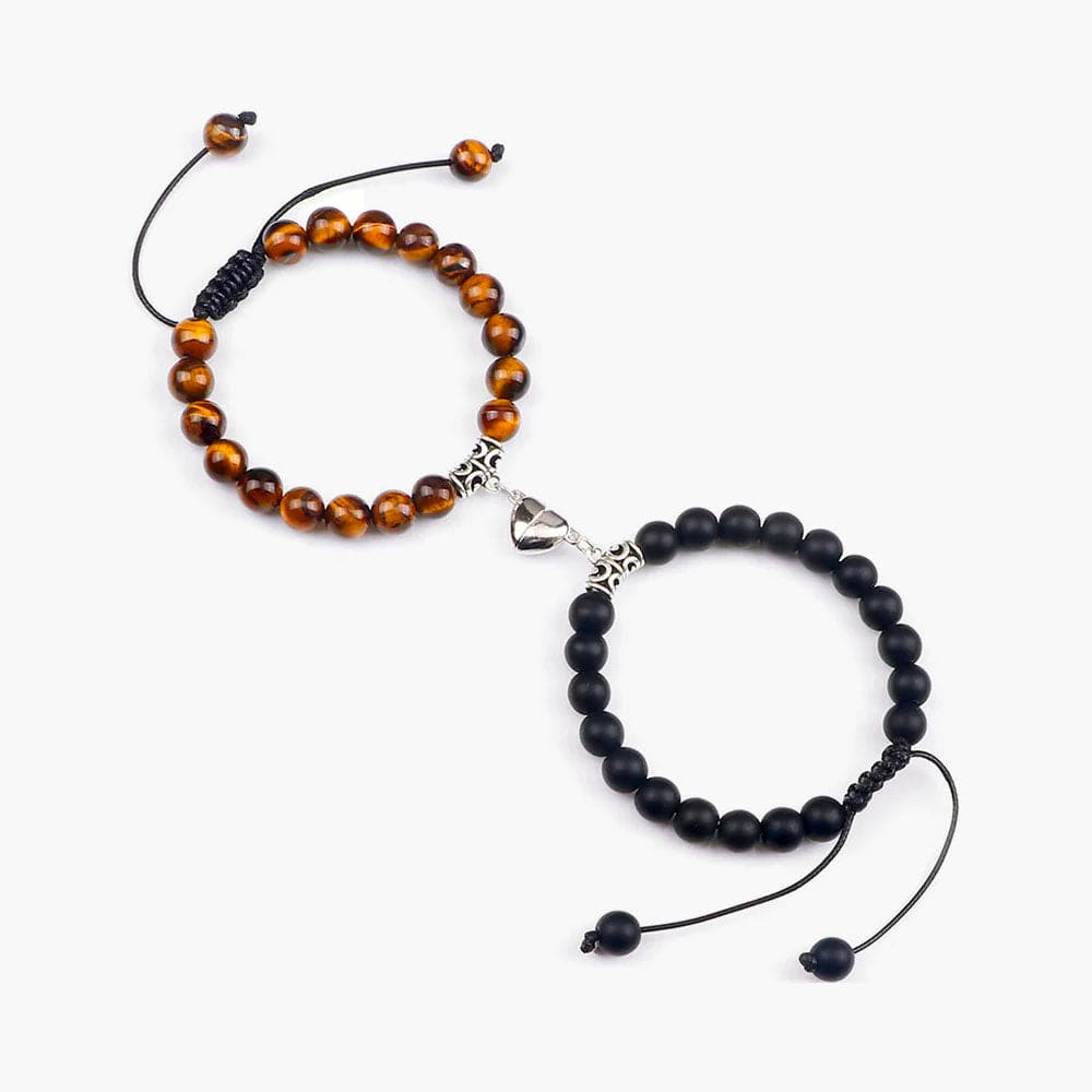 Bracelet Pierre De l'Amitié Matte-Tiger Eye