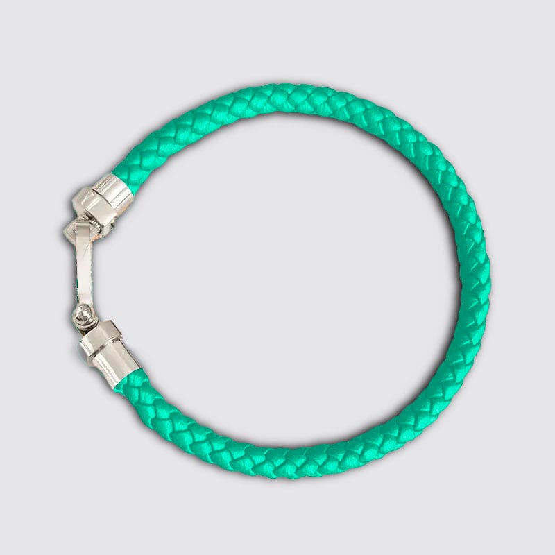 Bracelet Unisex Couple Turquoise / 17cm / Argent