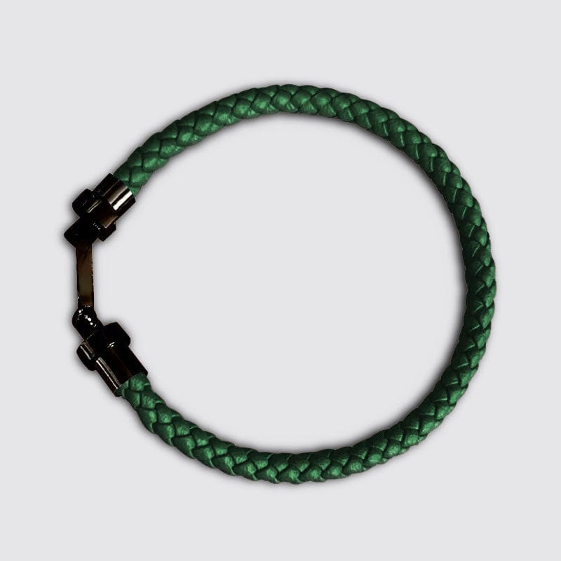 Bracelet Unisex Couple Vert / 17cm / Noir