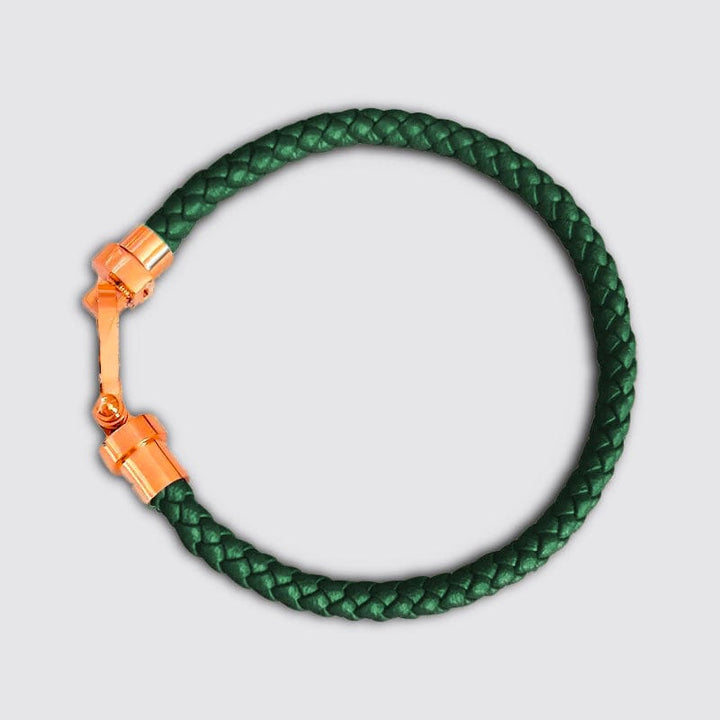 Bracelet Unisex Couple Vert / 17cm / Or-Rose