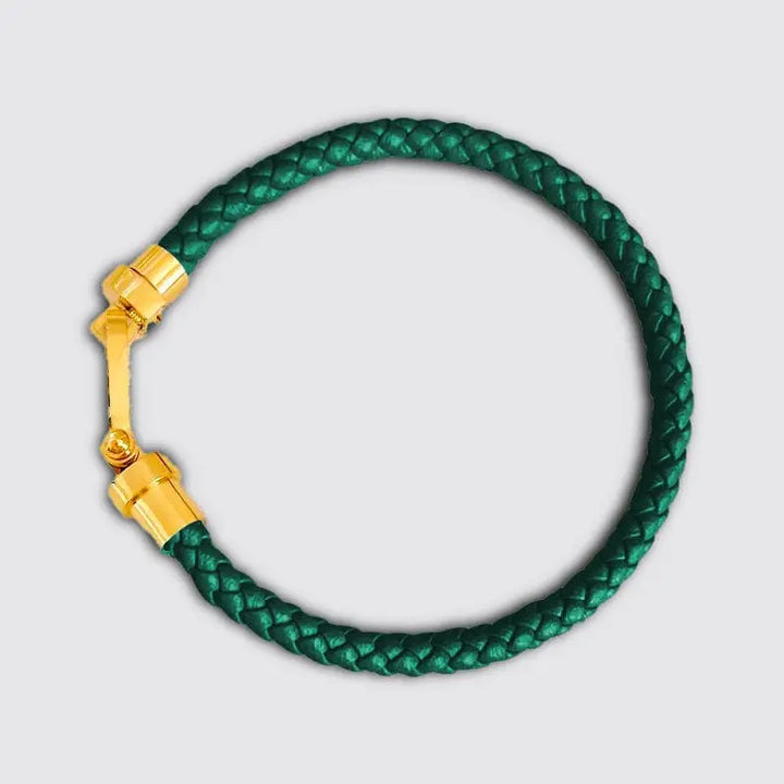 Bracelet Unisex Couple Vert / 18cm / Or