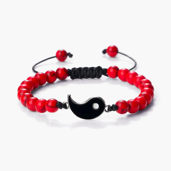Bracelet Yin Yang De l’Amitié Rouge / Yin