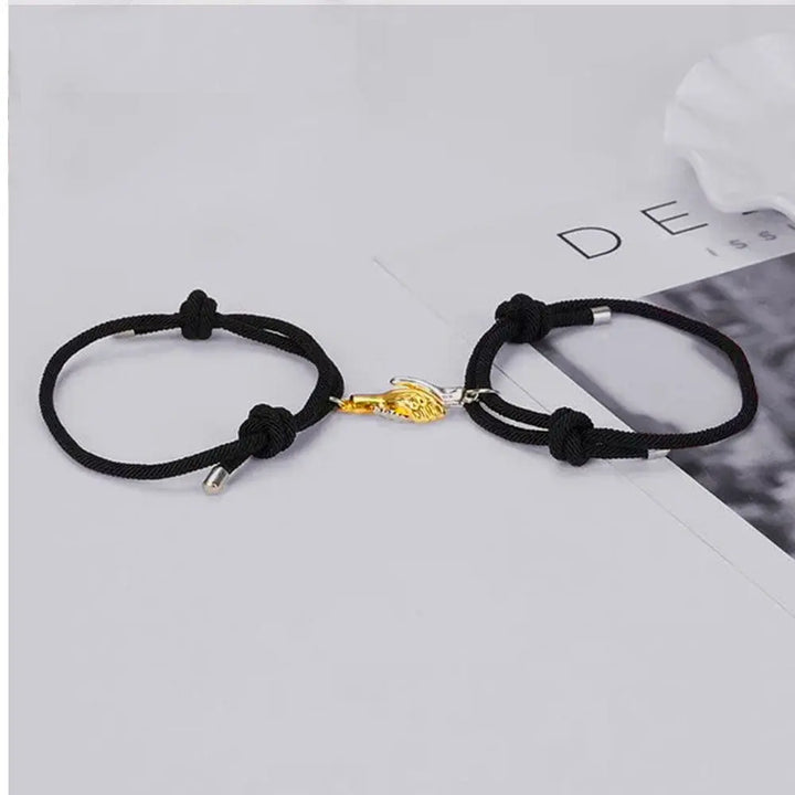 Bracelets Magnétiques Couple Noir / Ajustable
