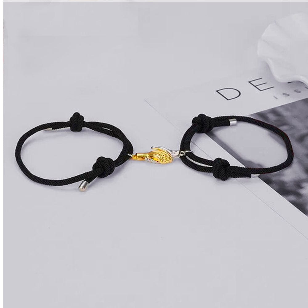 Bracelets Magnétiques Couple Noir / Ajustable