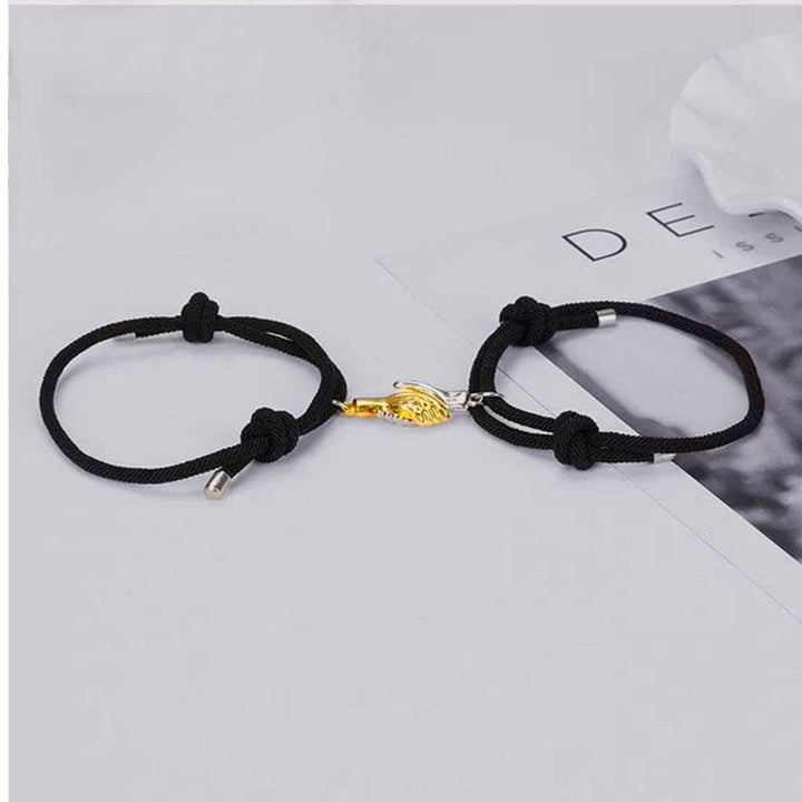 Bracelets Magnétiques Couple Noir / Ajustable