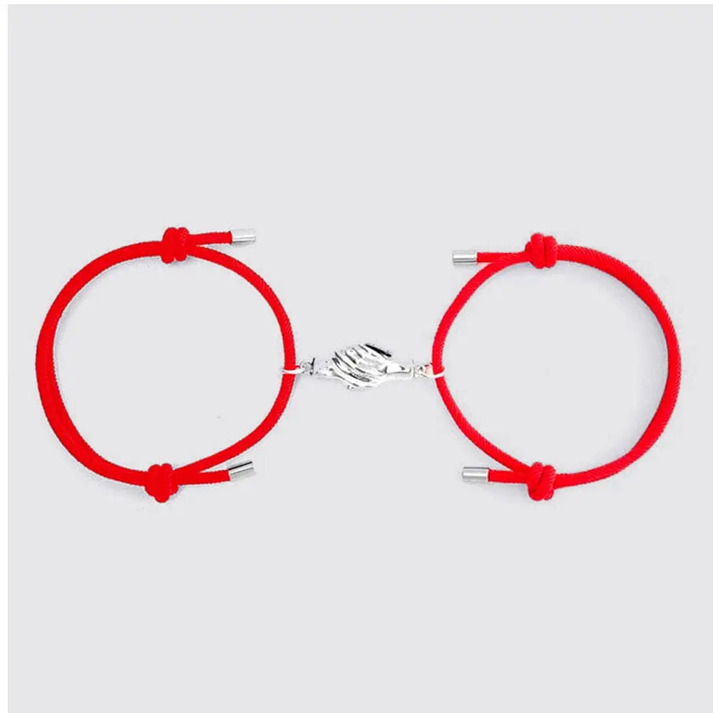 Bracelets Magnétiques Couple Rouge / Ajustable