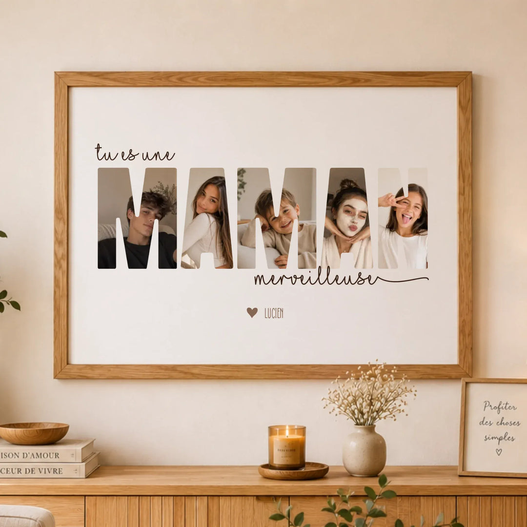 Cadeau fête des mères | Poster meilleure maman