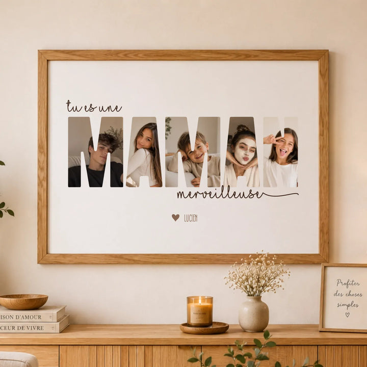 Cadeau fête des mères | Poster meilleure maman