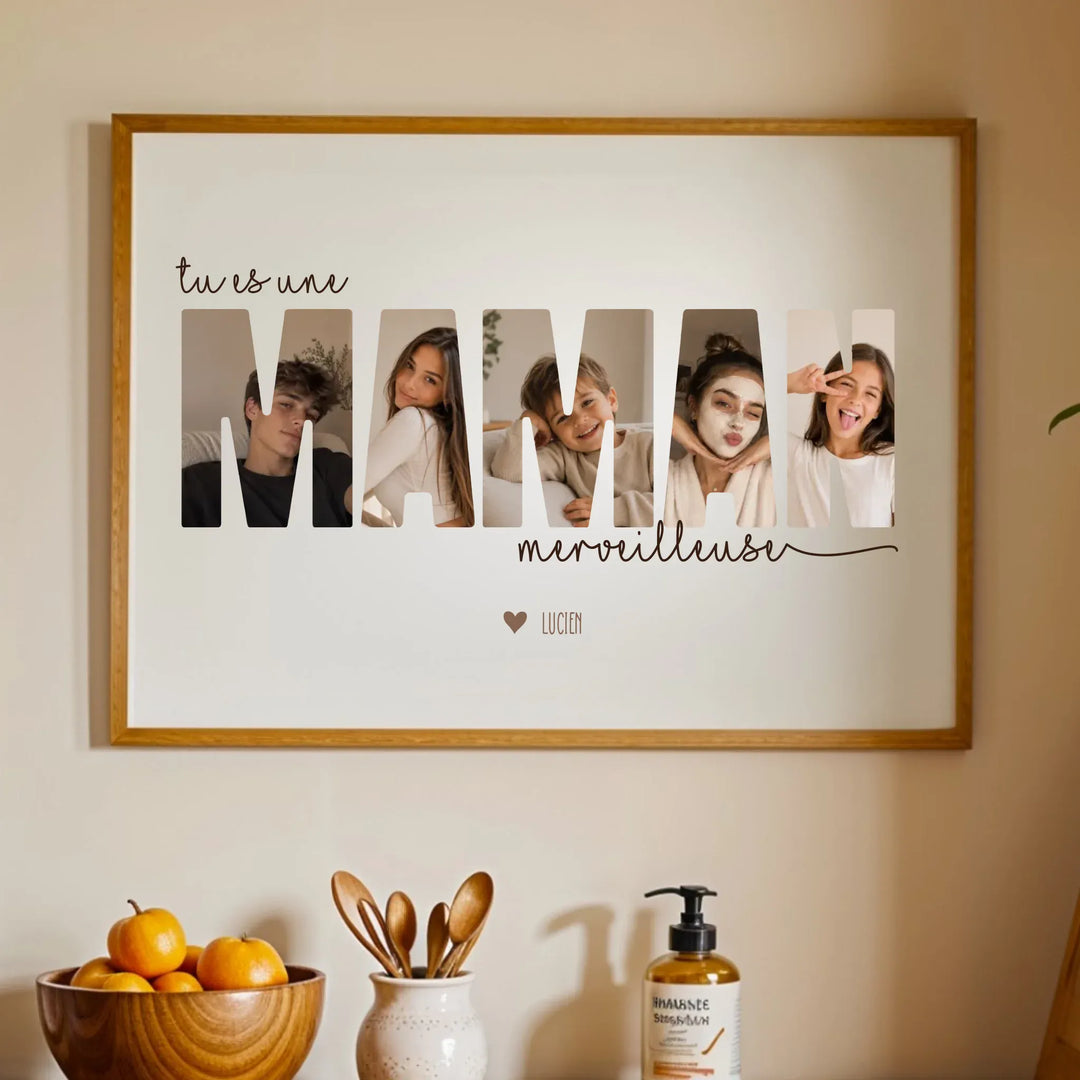 Cadeau fête des mères | Poster meilleure maman