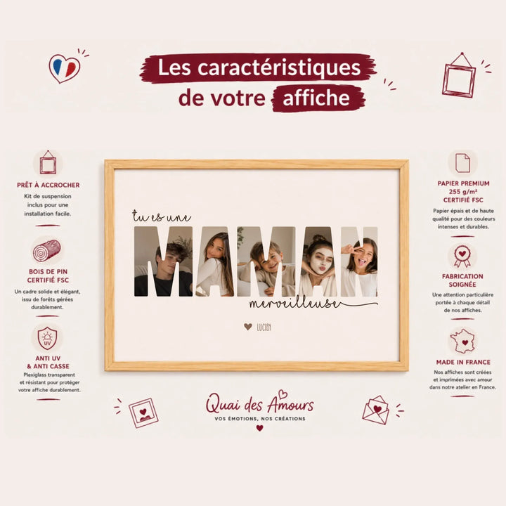 Cadeau fête des mères | Poster meilleure maman
