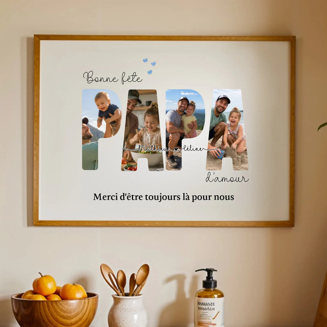 Affiche papa d'amour