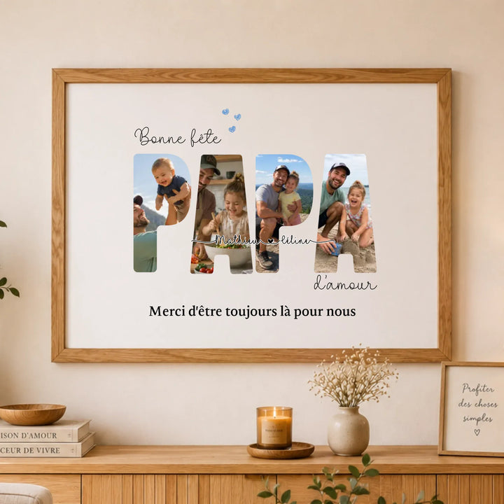 Affiche papa d'amour