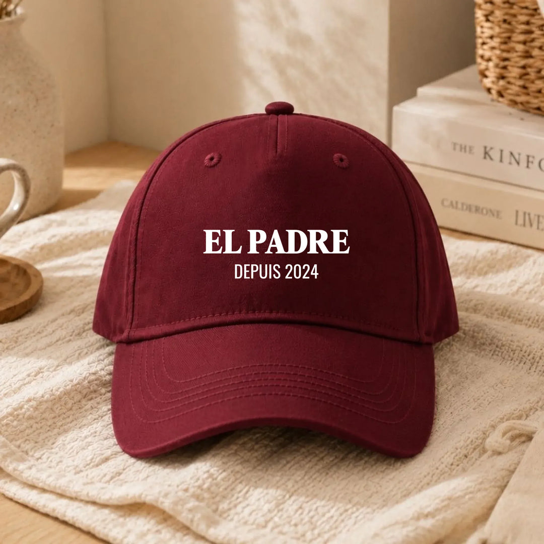 Casquette EL PADRE Casquette PAPA 5-Panel  DTF / Bordeaux / Unique