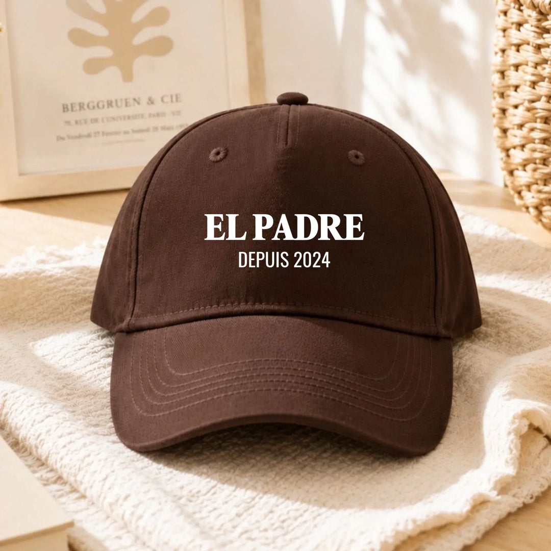 Casquette EL PADRE Casquette PAPA 5-Panel  DTF / Marron / Unique