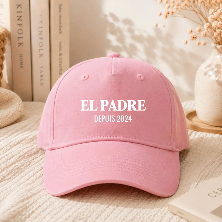Casquette EL PADRE Casquette PAPA 5-Panel  DTF / Rose / Unique