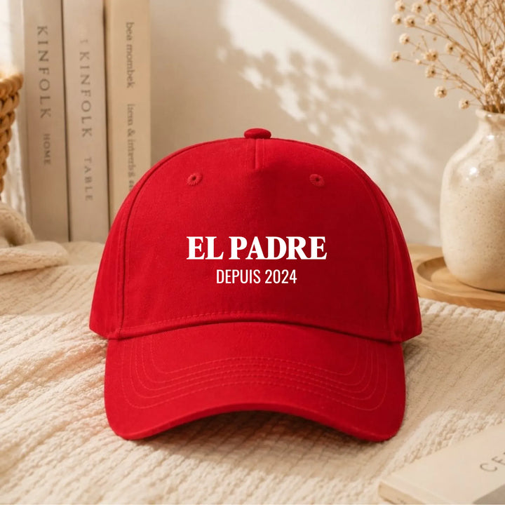 Casquette EL PADRE Casquette PAPA 5-Panel  DTF / Rouge / Unique