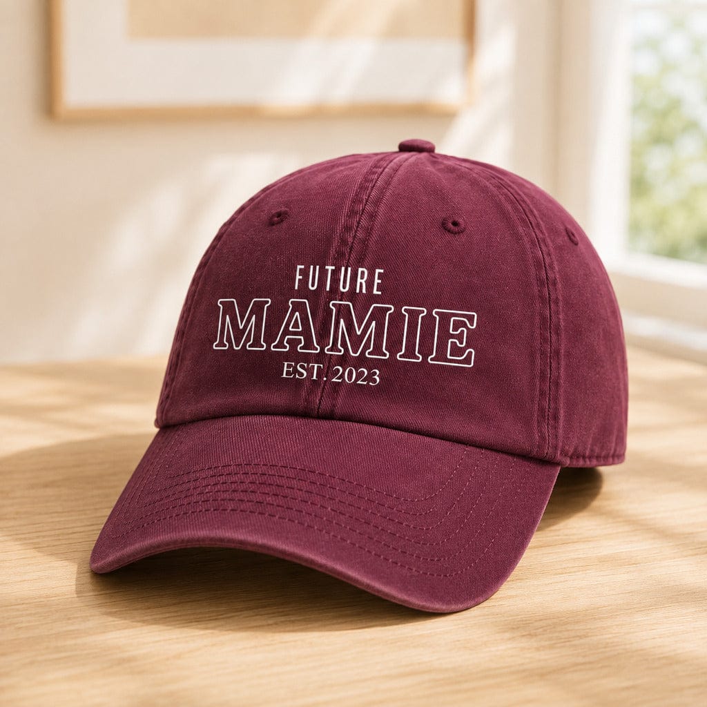 Bestickte Future-Mamie-Cap für werdende Oma