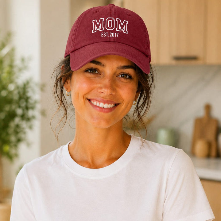 Mom Cap mit persönlicher Jahreszahl