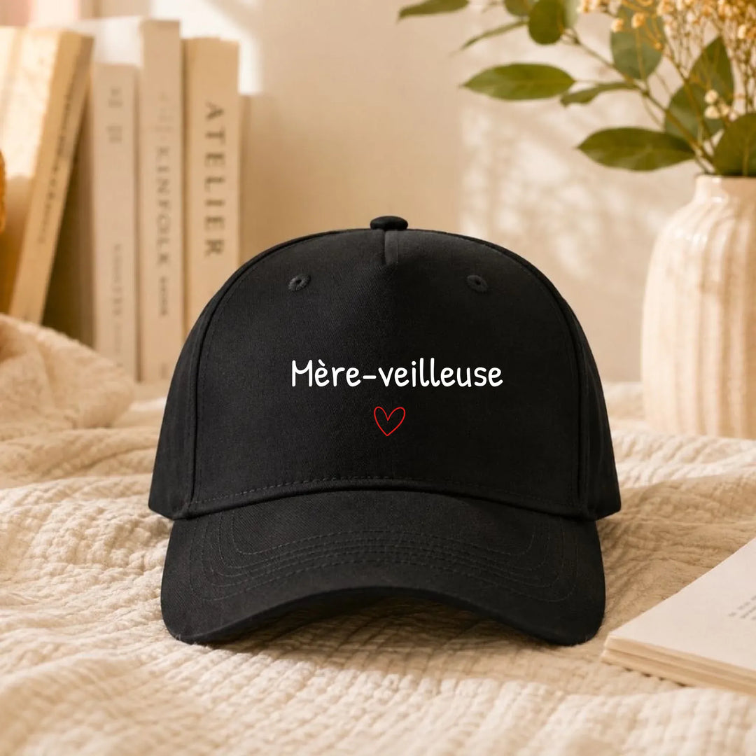 Casquette Mère-veilleuse Casquette MAMA 5-Panel  DTF copy / Noir / Unique