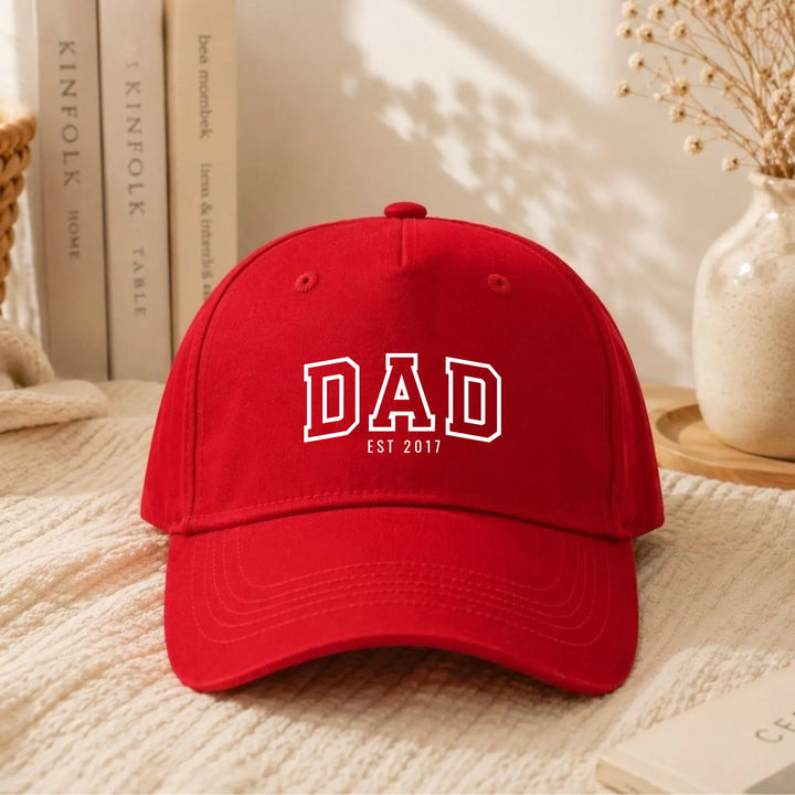 Casquette Mom Dad Casquette PAPA 5-Panel  DTF / Rouge / Unique