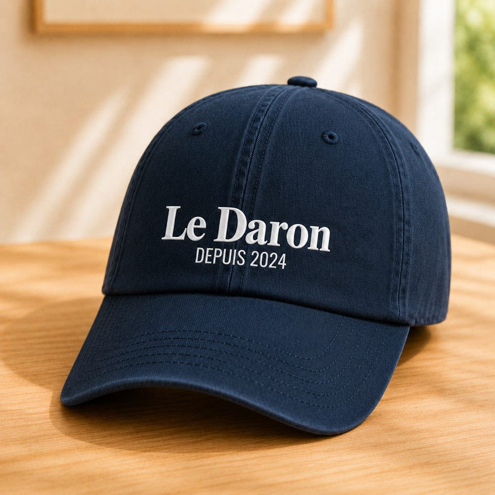 Bestickte Le-Daron-Cap mit persönlicher Jahreszahl