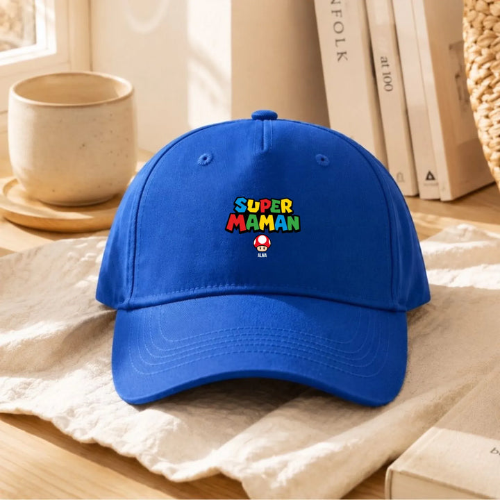 Casquette Super Maman Casquette MAMA 5-Panel  DTF copy / Bleu / Unique